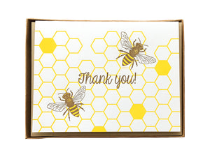 Honey Bees Thank You Greeting Card