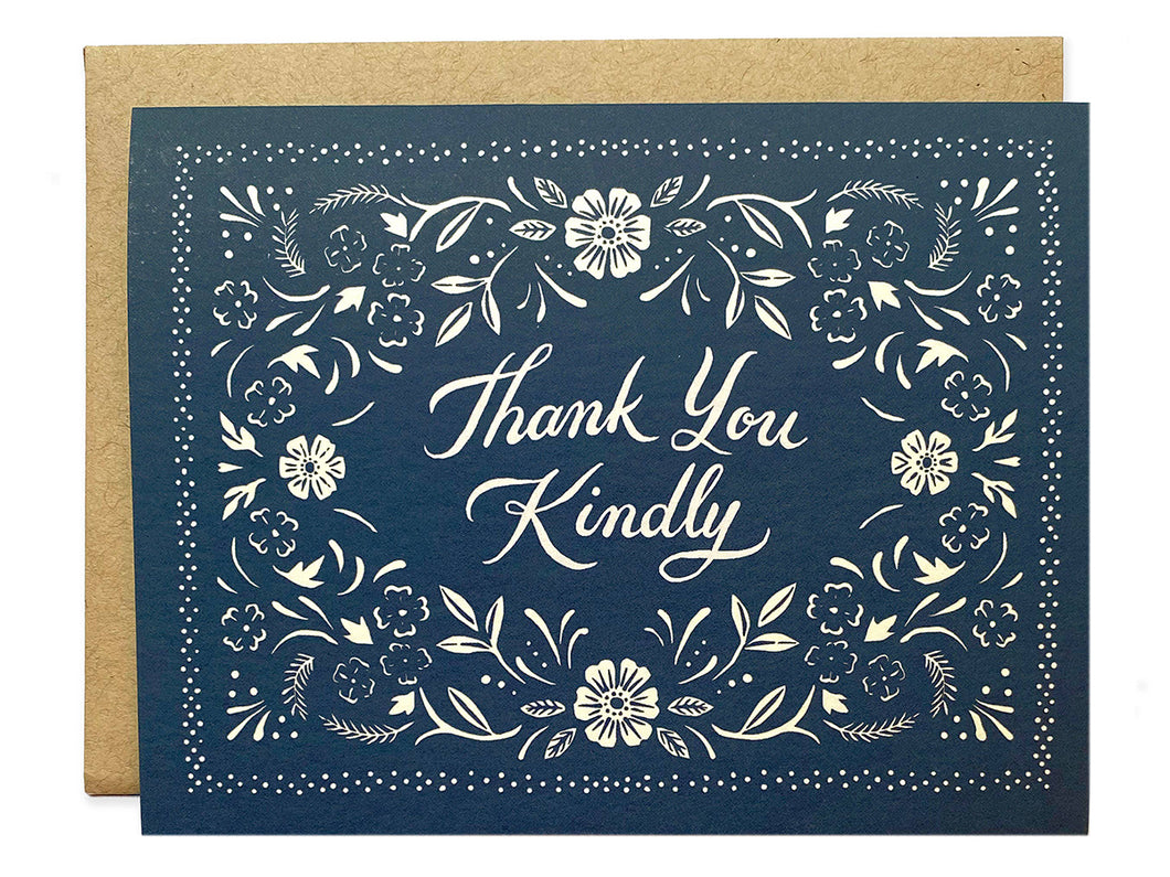 Thank You Kindly Floral Bandana, Boxed Set of 8