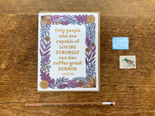 Tolstoy Quote Sympathy Greeting Card