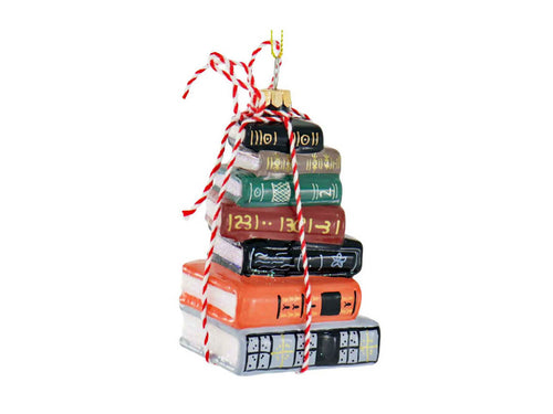 Stacked Tomes Traditional Style Ornament