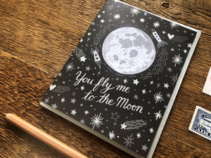 To The Moon Greeting Card