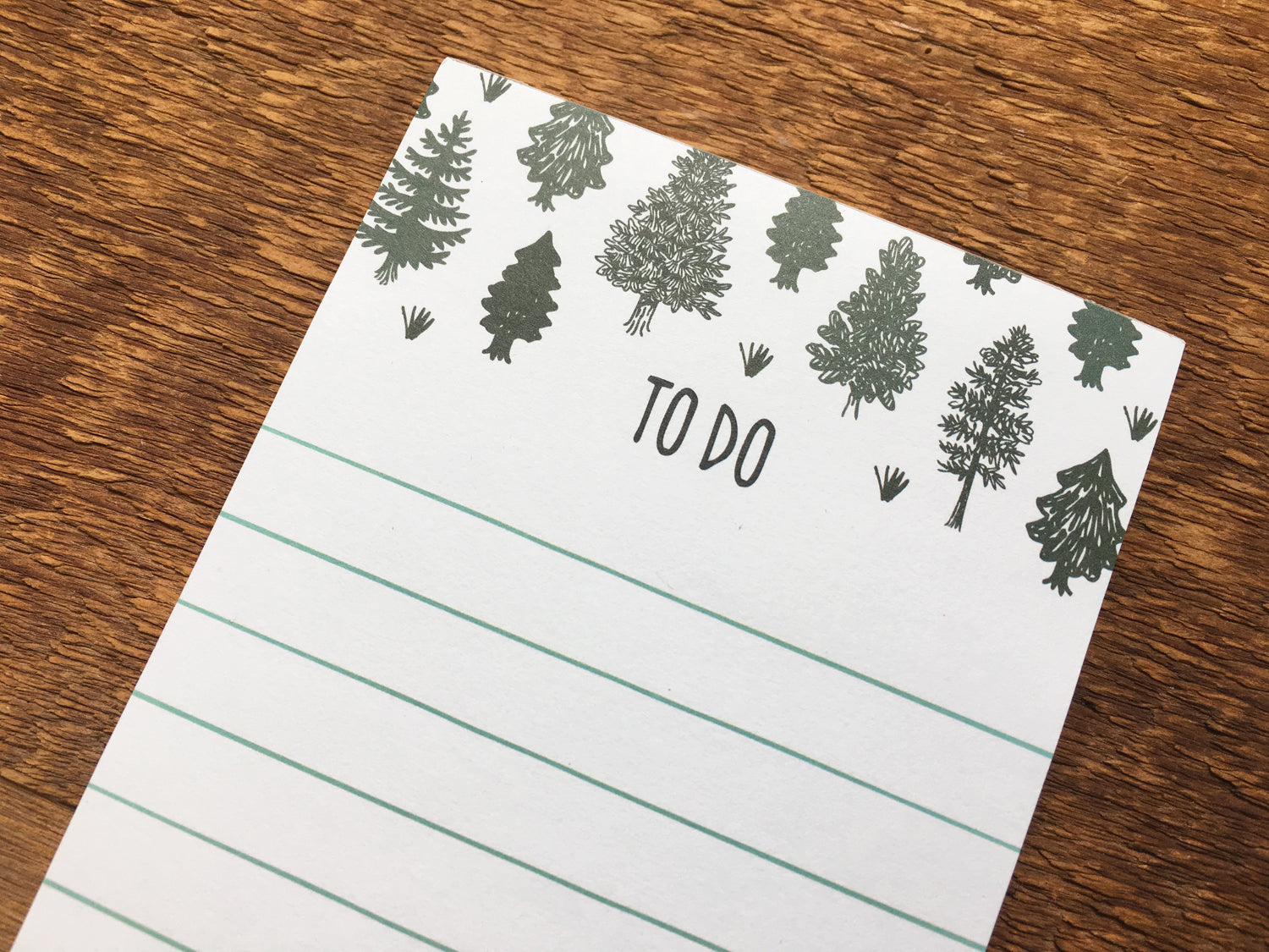 Notes Tree Desk Pine Tree Notepad – Noteworthy Paper & Press