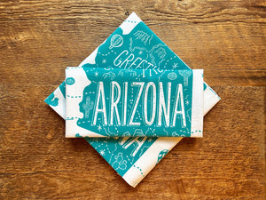 Greetings from Arizona Tea Towel