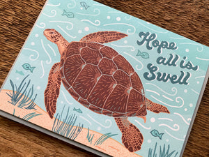 Hope All Is Swell Greeting Card