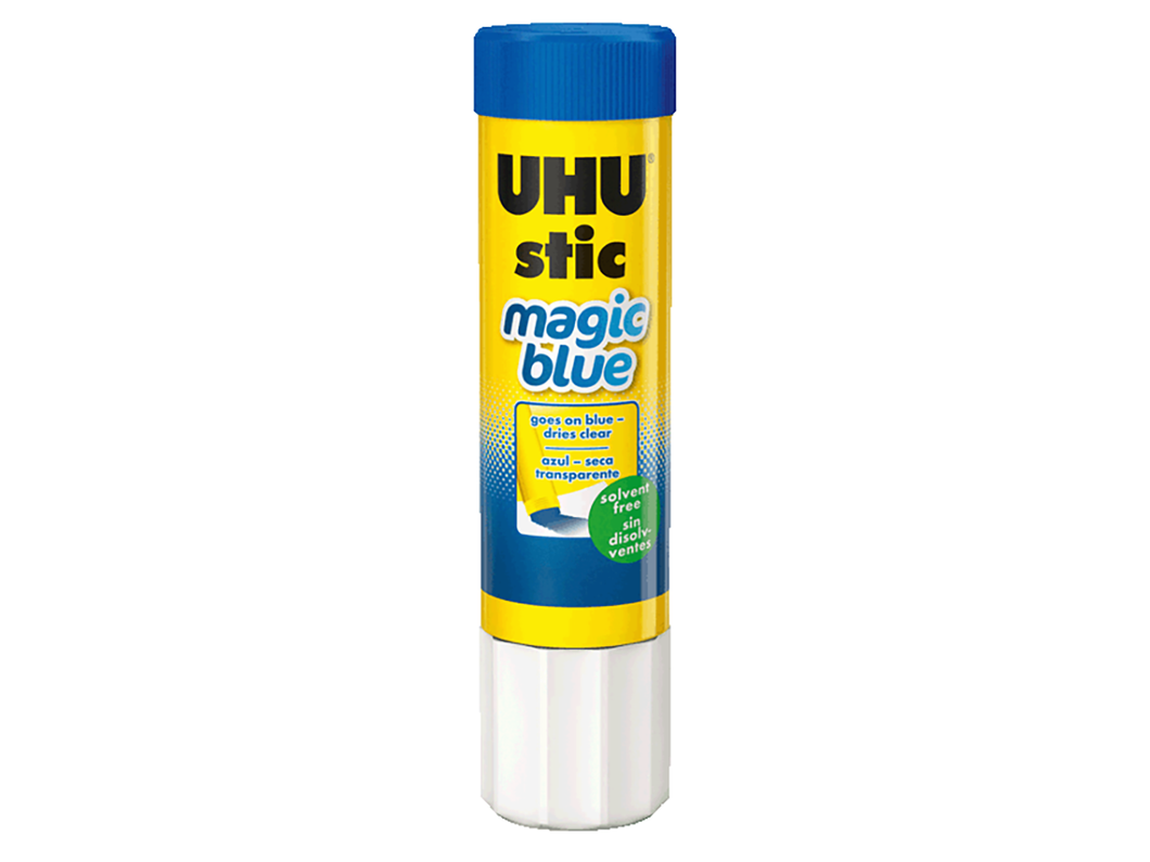 UHU Glue Stick, Magic Blue