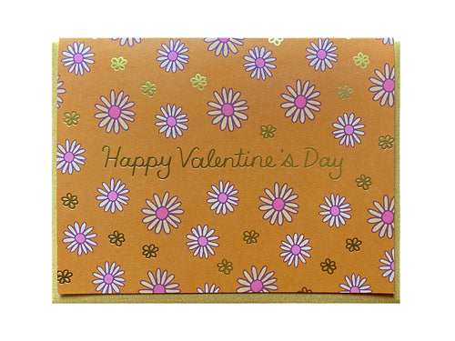 Happy Valentine's Daisies Greeting Card
