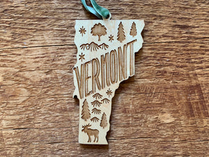 Vermont Wood Ornament