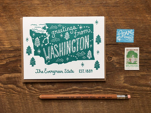 Greetings from Washington Card