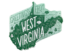Greetings from West Virginia Postcard