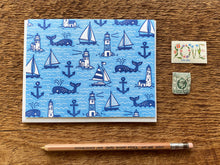 Whales & Sails Greeting Card