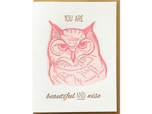 Wise Owl Greeting Card