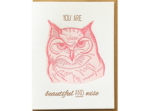 Wise Owl Greeting Card