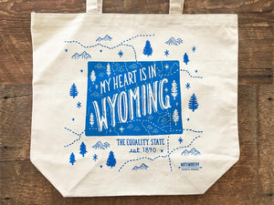 My Heart is in Wyoming, Tote Bag