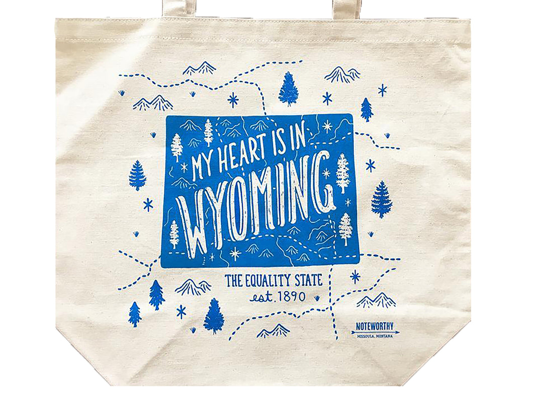 My Heart is in Wyoming, Tote Bag