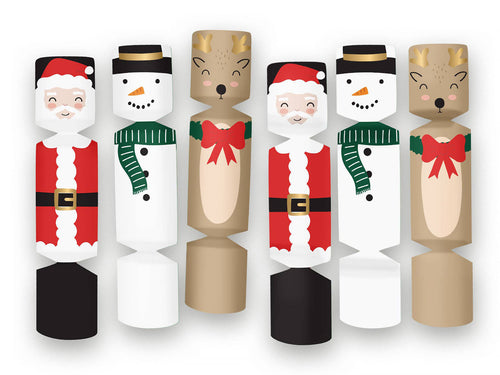 Holiday Character Crackers, Set of 8