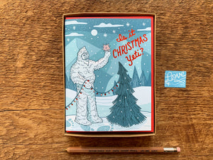 Christmas Yeti Greeting Card
