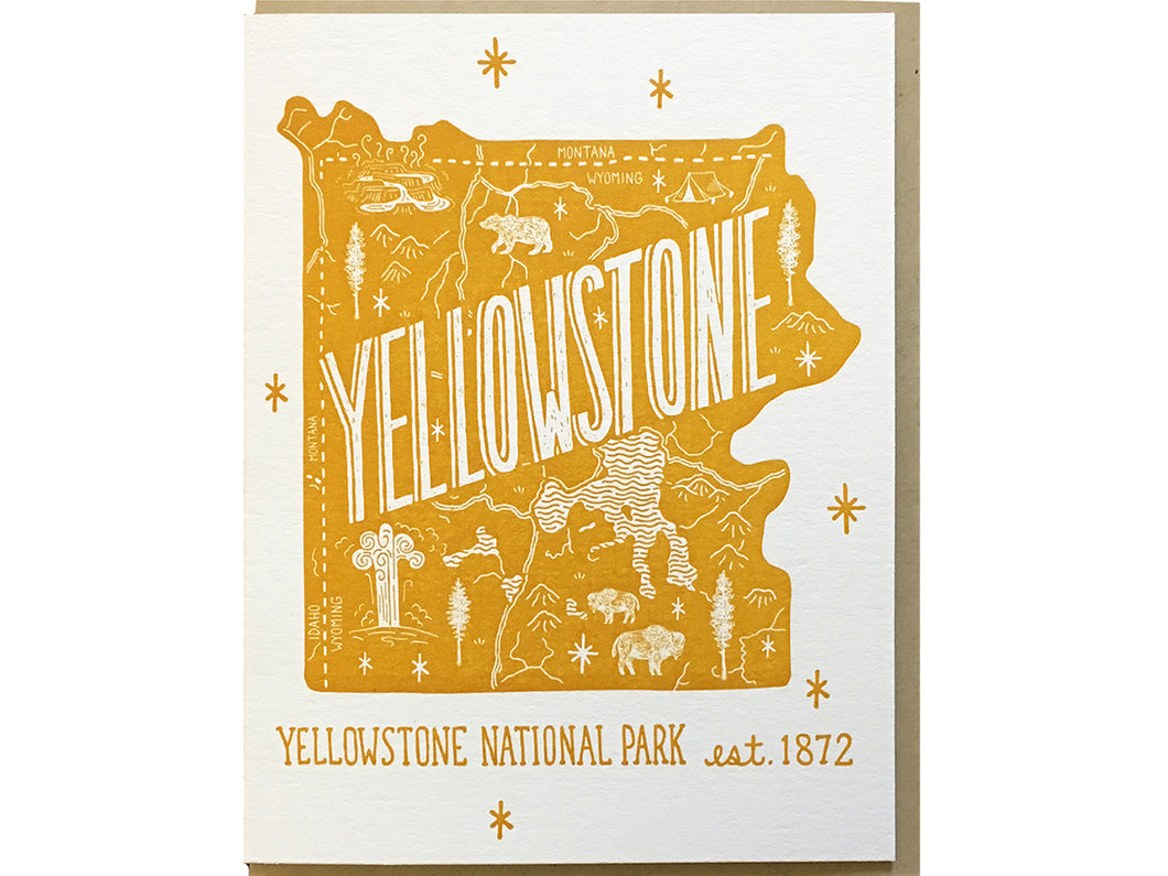 Yellowstone National Park Greeting Card