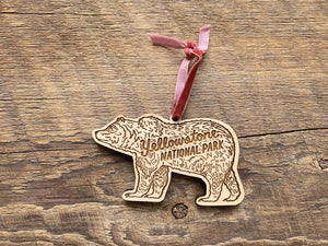 Yellowstone Grizzly Bear Ornament