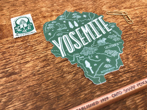 Yosemite National Park Sticker