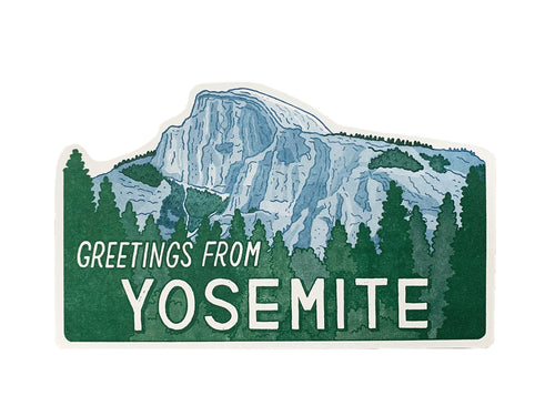 Yosemite Half Dome Scenic Postcard
