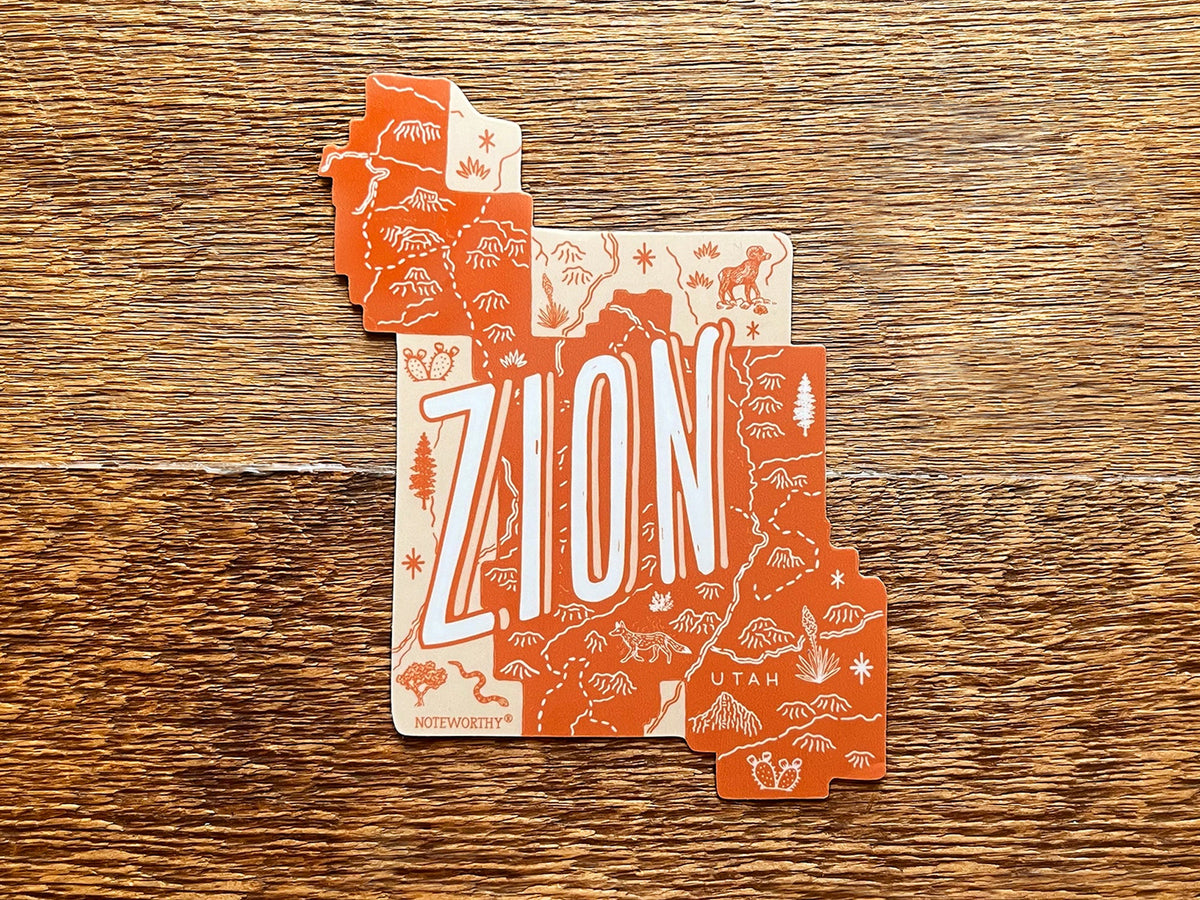 Zion National Park Sticker – Noteworthy Paper & Press