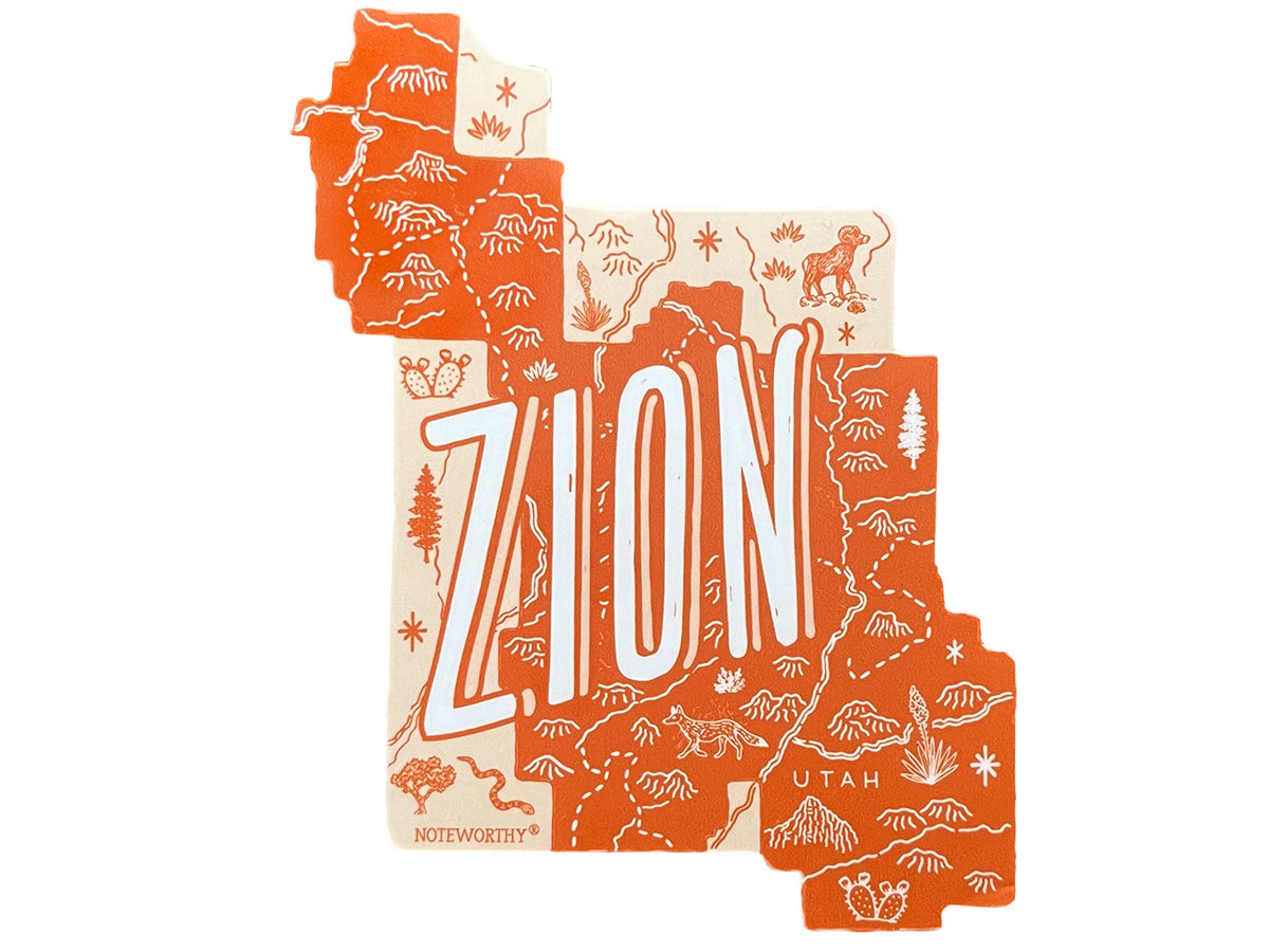 Zion National Park Sticker – Noteworthy Paper & Press